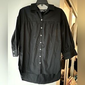 NWT Maeve by Anthropologie black button down